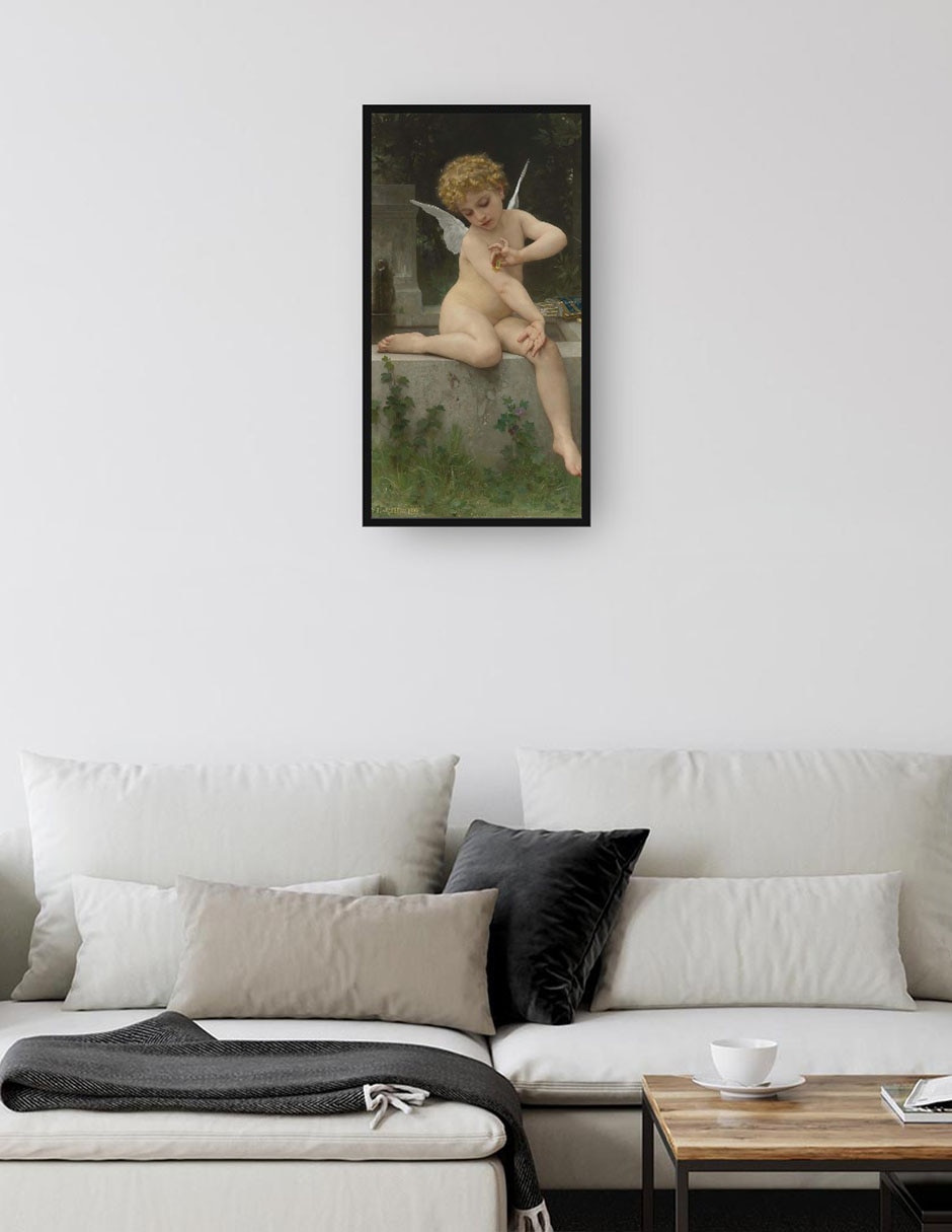 Cuadro decorativo Amor a la mariposa (1888) técnica mixta Ángeles 4