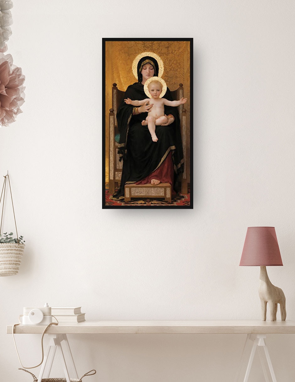 Cuadro decorativo Virgen y Niño (1888) técnica mixta Vírgenes 2