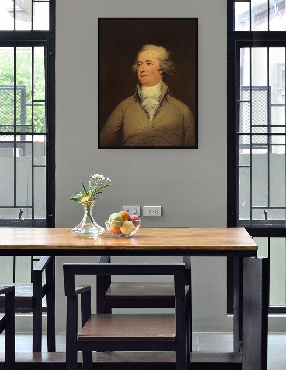Cuadro decorativo Alejandro Hamilton, c 1792 técnica mixta Retratos 4
