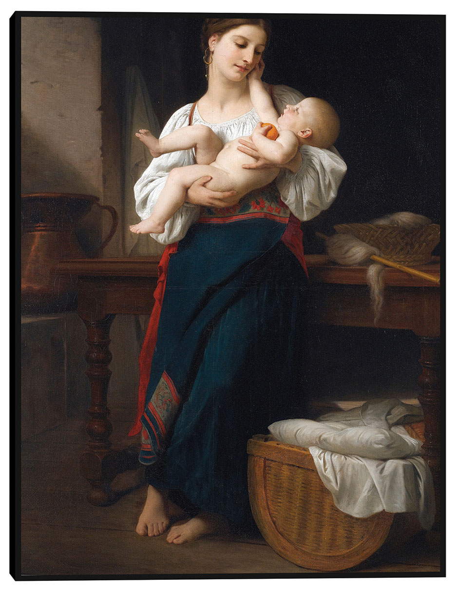 Cuadro decorativo Estrenos caricias (1901) técnica mixta Familia Cuadro decorativo Estrenos caricias (1901) técnica mixta Familia