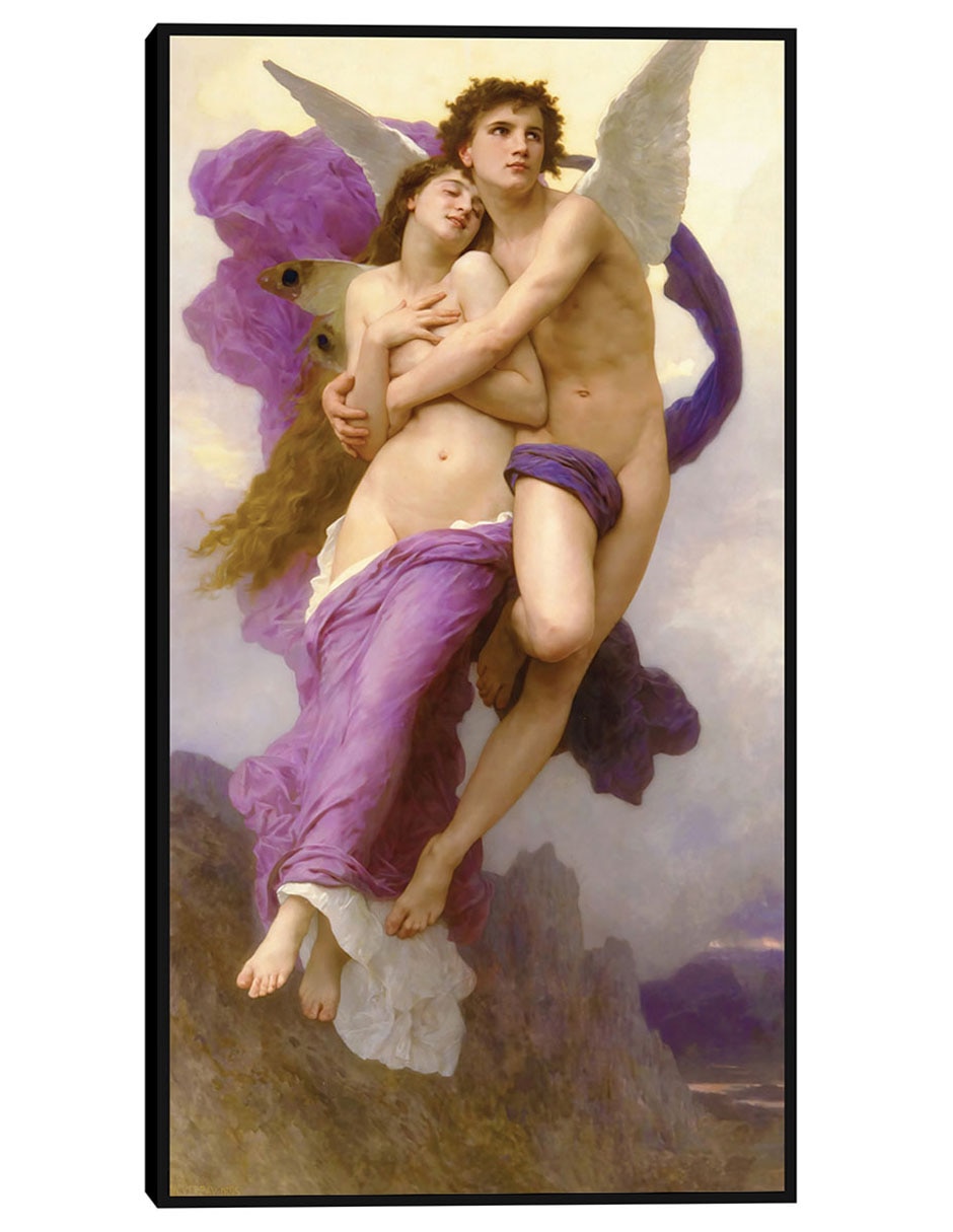 Cuadro decorativo El rapto de Psique (1895) técnica mixta Ángeles