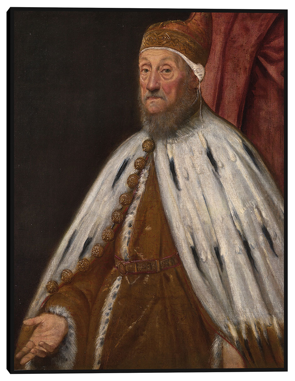Cuadro decorativo Dux Pietro Loredano técnica mixta Retratos Cuadro decorativo Dux Pietro Loredano técnica mixta Retratos