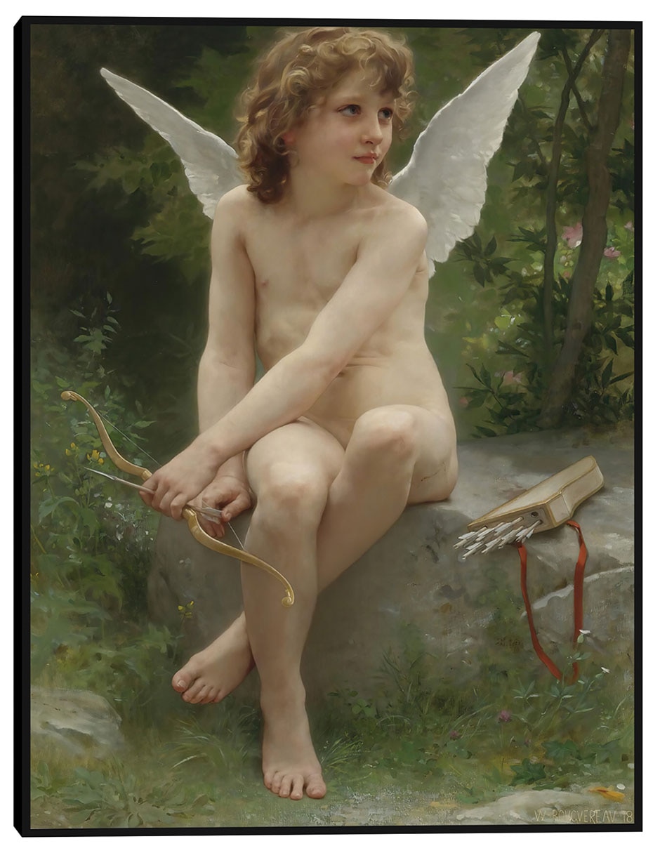 Cuadro decorativo Amor al acecho (1890) técnica mixta Ángeles Cuadro decorativo Amor al acecho (1890) técnica mixta Ángeles