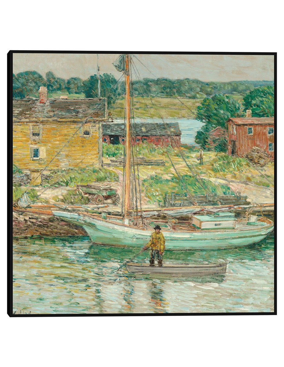 Cuadro decorativo Balandra De Ostras, Cos Cob, 1902 técnica mixta Navegación Cuadro decorativo Balandra De Ostras, Cos Cob, 1902 técnica mixta Navegación