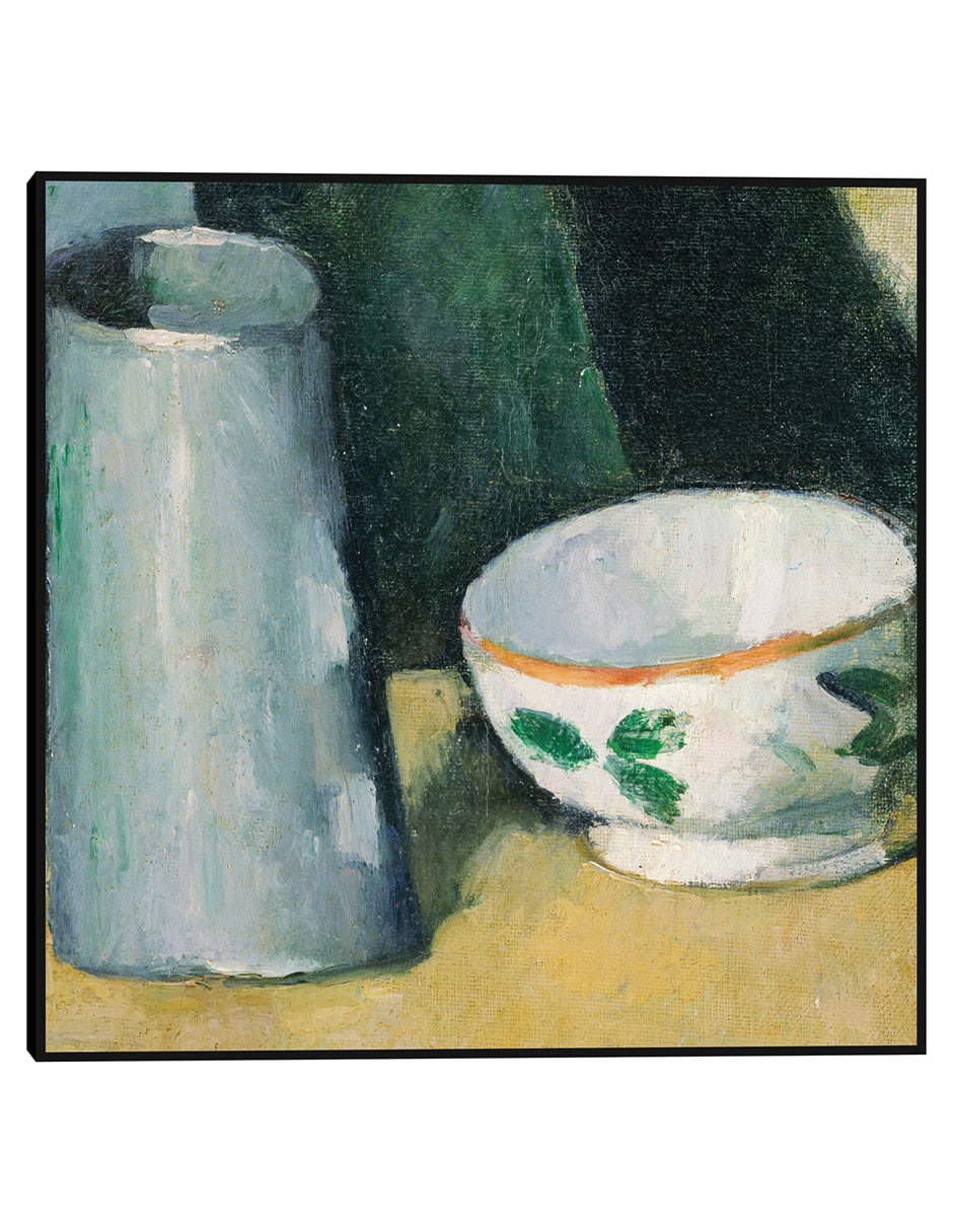 Cuadro decorativo Cuenco y jarra de leche (c1873 - c1877) técnica mixta Cómida Cuadro decorativo Cuenco y jarra de leche (c1873 - c1877) técnica mixta Cómida