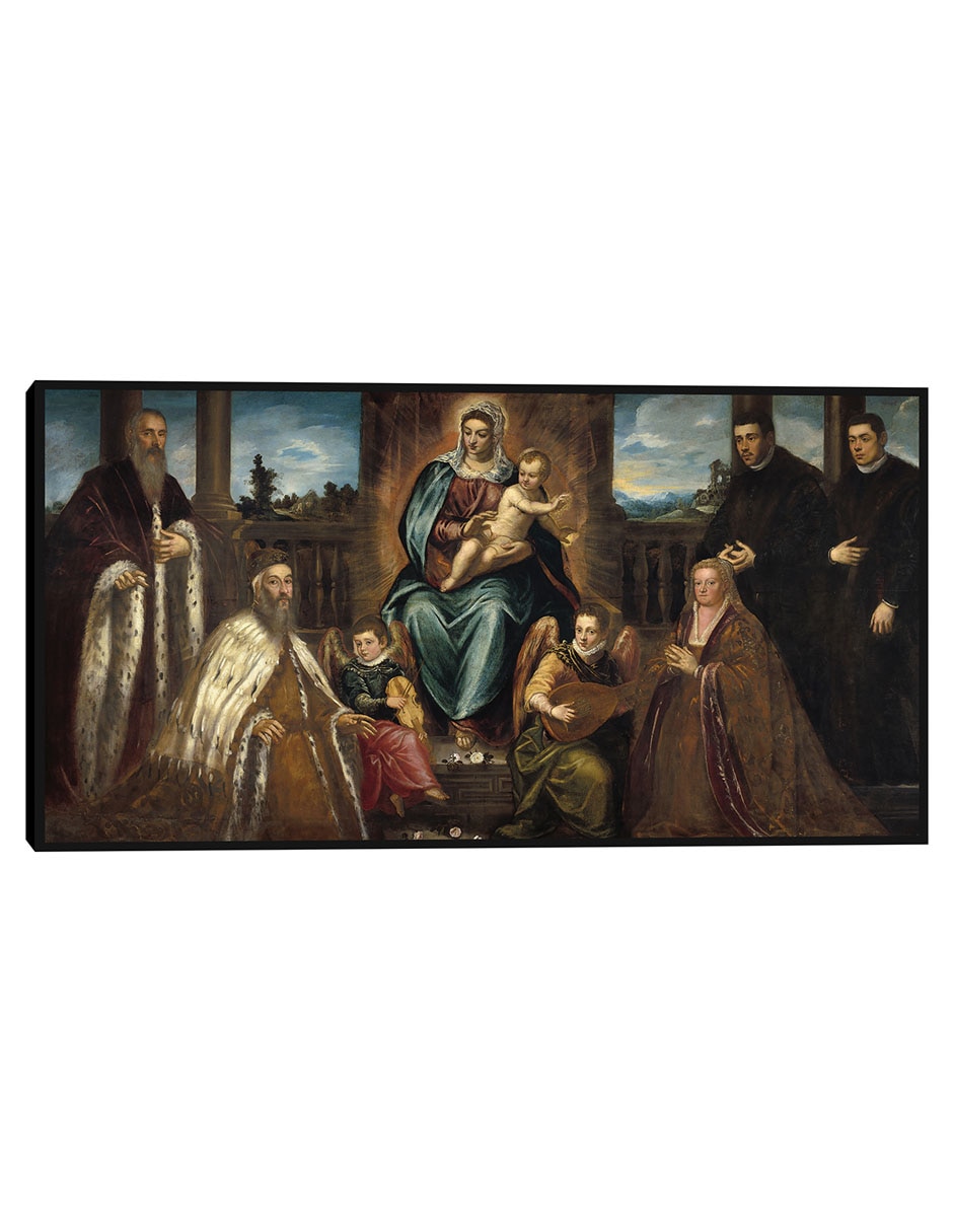 Cuadro decorativo Doge Alvise Mocenigo y familia ante la Virgen y el Niño (c 1575) técnica mixta Vírgenes Cuadro decorativo Doge Alvise Mocenigo y familia ante la Virgen y el Niño (c 1575) técnica mixta Vírgenes