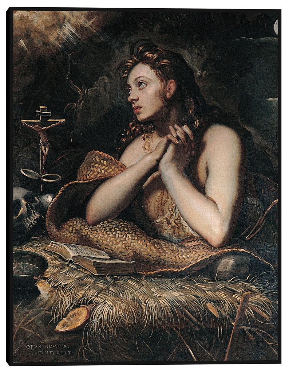 Cuadro decorativo Magdalena Penitente (entre 1598 y 1602) técnica mixta Figuras Celestiales Cuadro decorativo Magdalena Penitente (entre 1598 y 1602) técnica mixta Figuras Celestiales