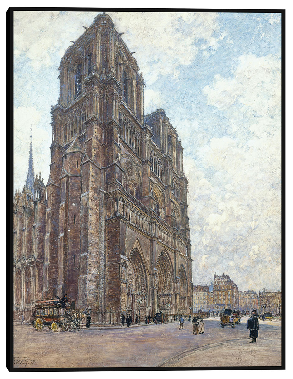 Cuadro decorativo Notre-Dame de París (1901) técnica mixta Lugares