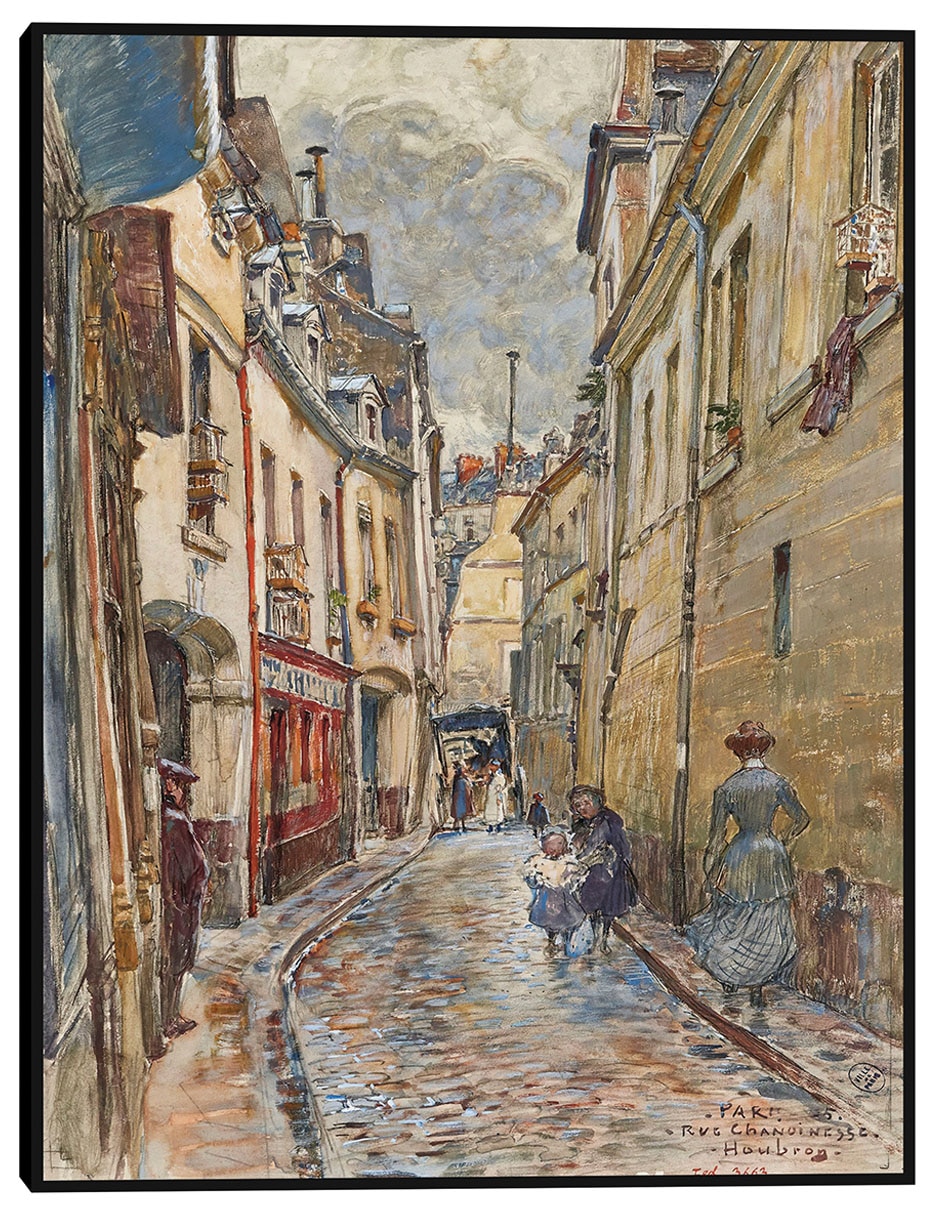 Cuadro decorativo Calle Chanoinesse, en 1905 Distrito 4 (1905) técnica mixta Lugares Cuadro decorativo Calle Chanoinesse, en 1905 Distrito 4 (1905) técnica mixta Lugares