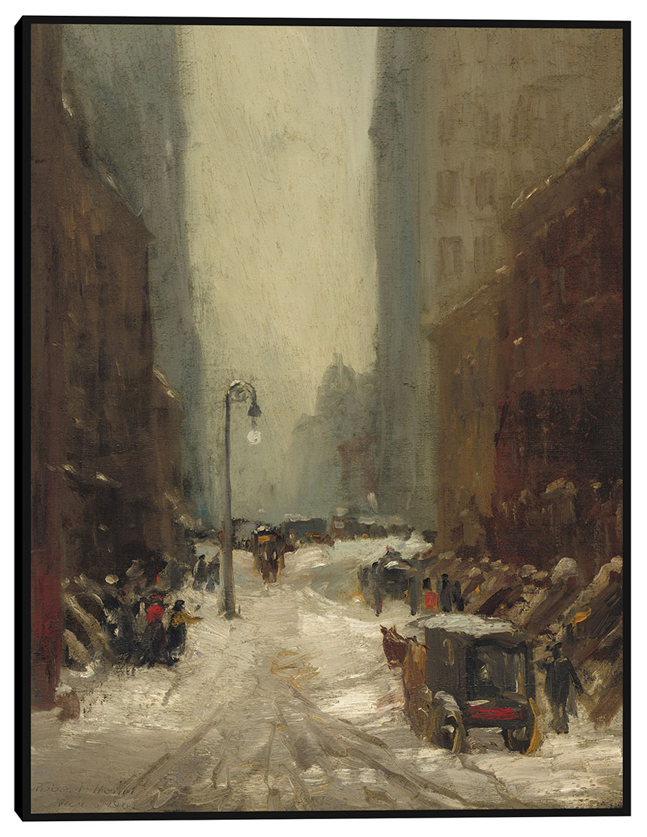 Cuadro decorativo Nieve En Nueva York, 1902 técnica mixta Arquitectura Cuadro decorativo Nieve En Nueva York, 1902 técnica mixta Arquitectura