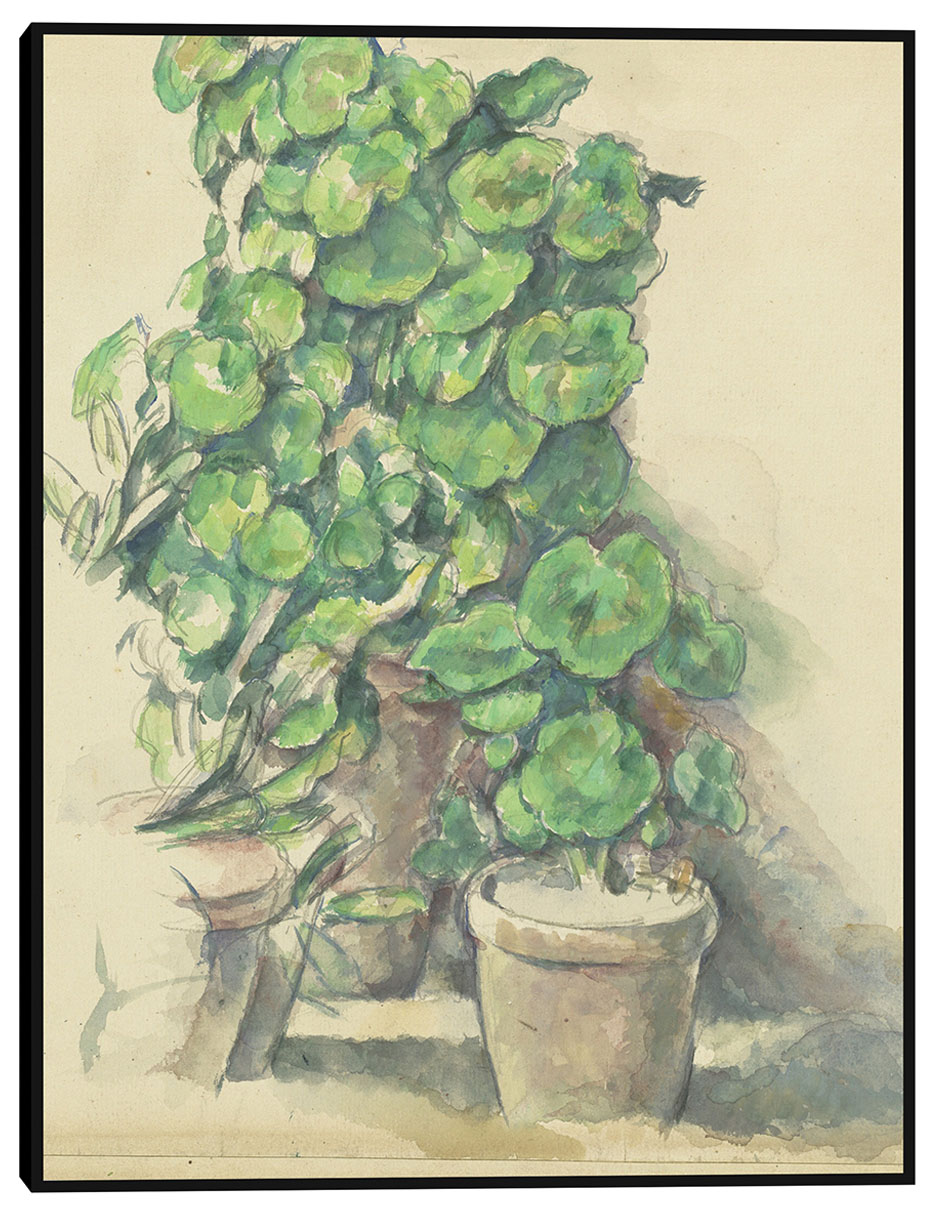 Cuadro decorativo Geranios (1888-1890) técnica mixta Macetas