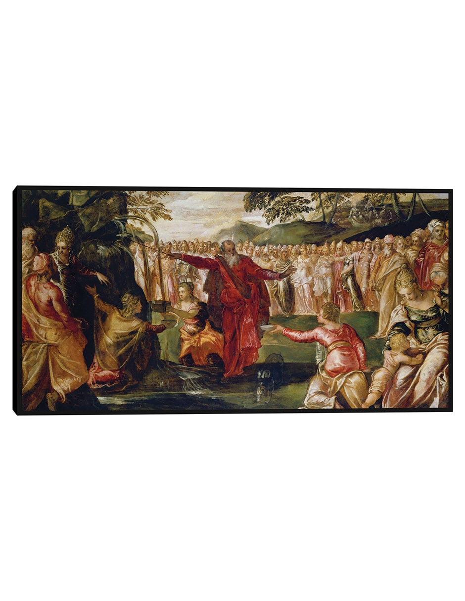 Cuadro decorativo Moisés golpeando la roca (ca 1555 – 1570) técnica mixta Figuras Celestiales Cuadro decorativo Moisés golpeando la roca (ca 1555 – 1570) técnica mixta Figuras Celestiales