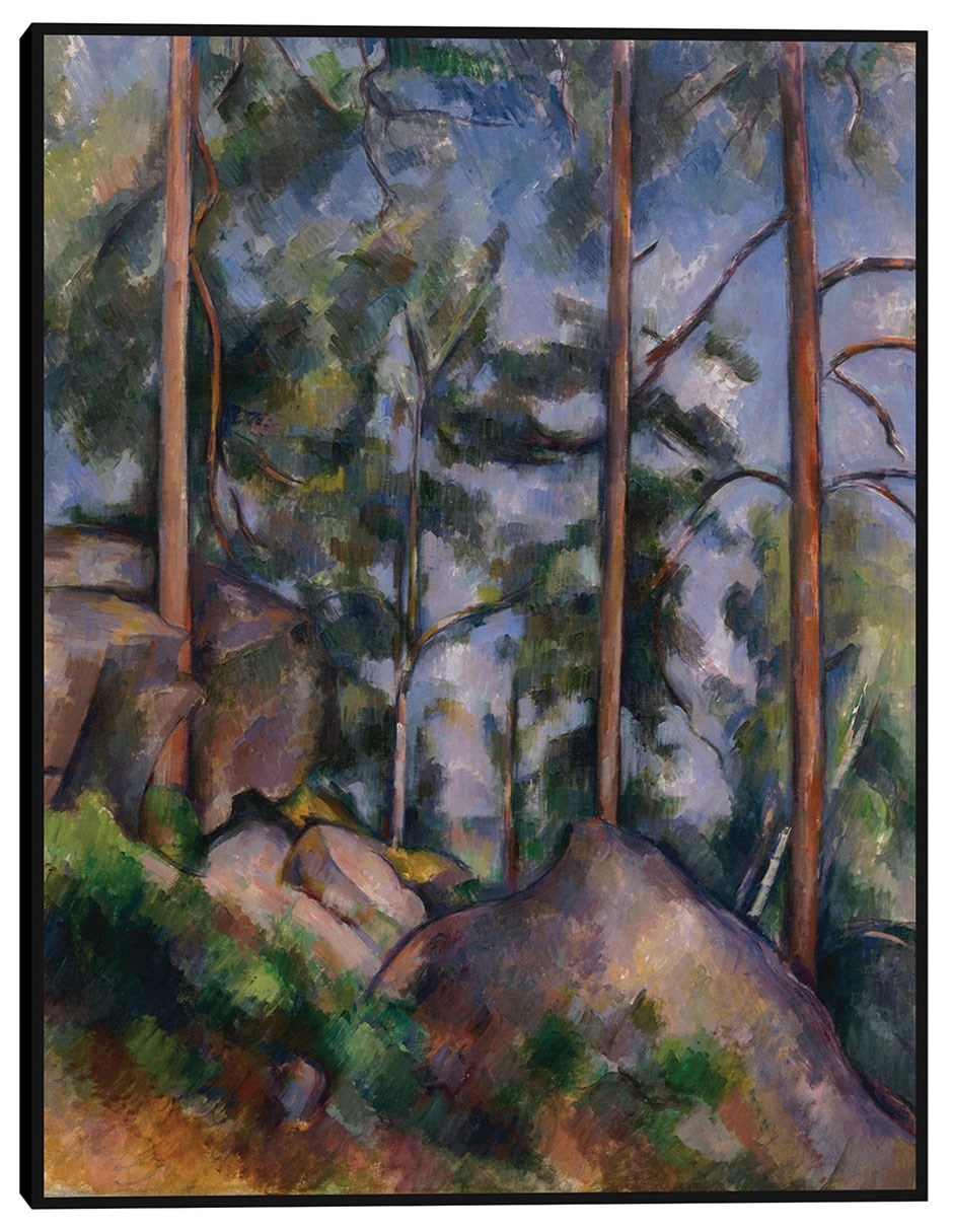 Cuadro decorativo Pinos y rocas (1897) técnica mixta Bosques Cuadro decorativo Pinos y rocas (1897) técnica mixta Bosques