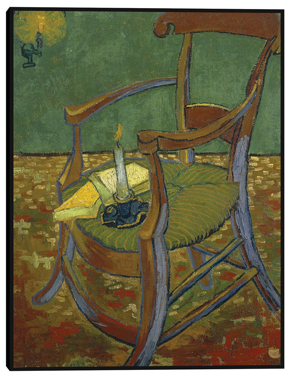 Cuadro decorativo La silla de Gauguin (1888) técnica mixta Objetos Cuadro decorativo La silla de Gauguin (1888) técnica mixta Objetos