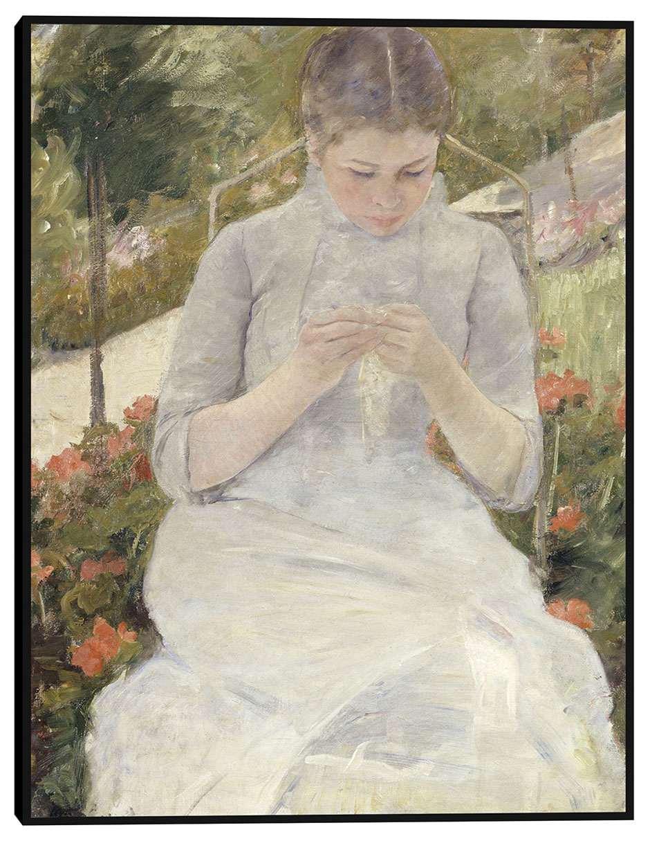 Cuadro decorativo La muchacha del jardín (entre 1880 y 1882) técnica mixta Retratos