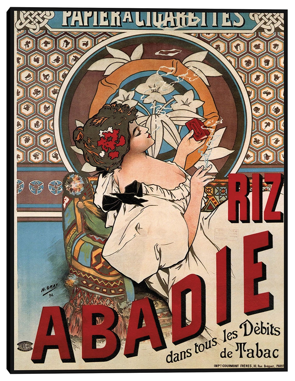 Cuadro decorativo Abadie arroz (1898) técnica mixta Publicidad Cuadro decorativo Abadie arroz (1898) técnica mixta Publicidad