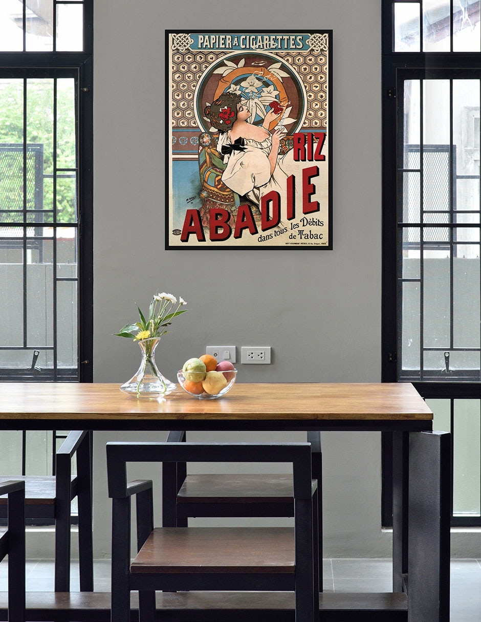 Cuadro decorativo Abadie arroz (1898) técnica mixta Publicidad 4
