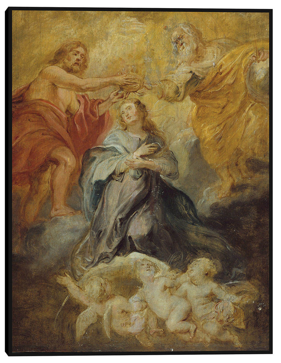 Cuadro decorativo La Coronación de la Virgen (ca 1632-1633) técnica mixta Figuras Celestiales Cuadro decorativo La Coronación de la Virgen (ca 1632-1633) técnica mixta Figuras Celestiales