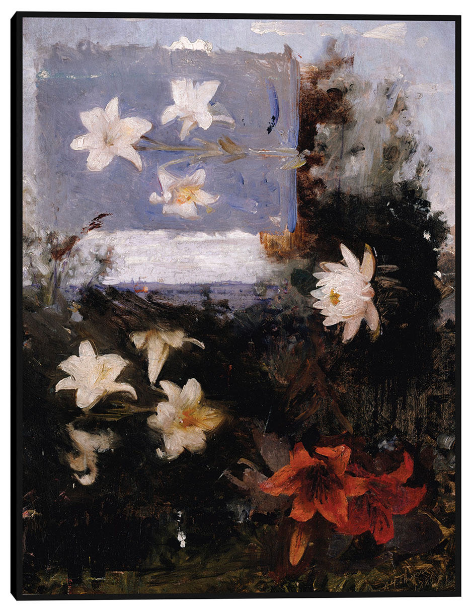 Cuadro decorativo Estudios Florales (Hacia 1886) técnica mixta Floración