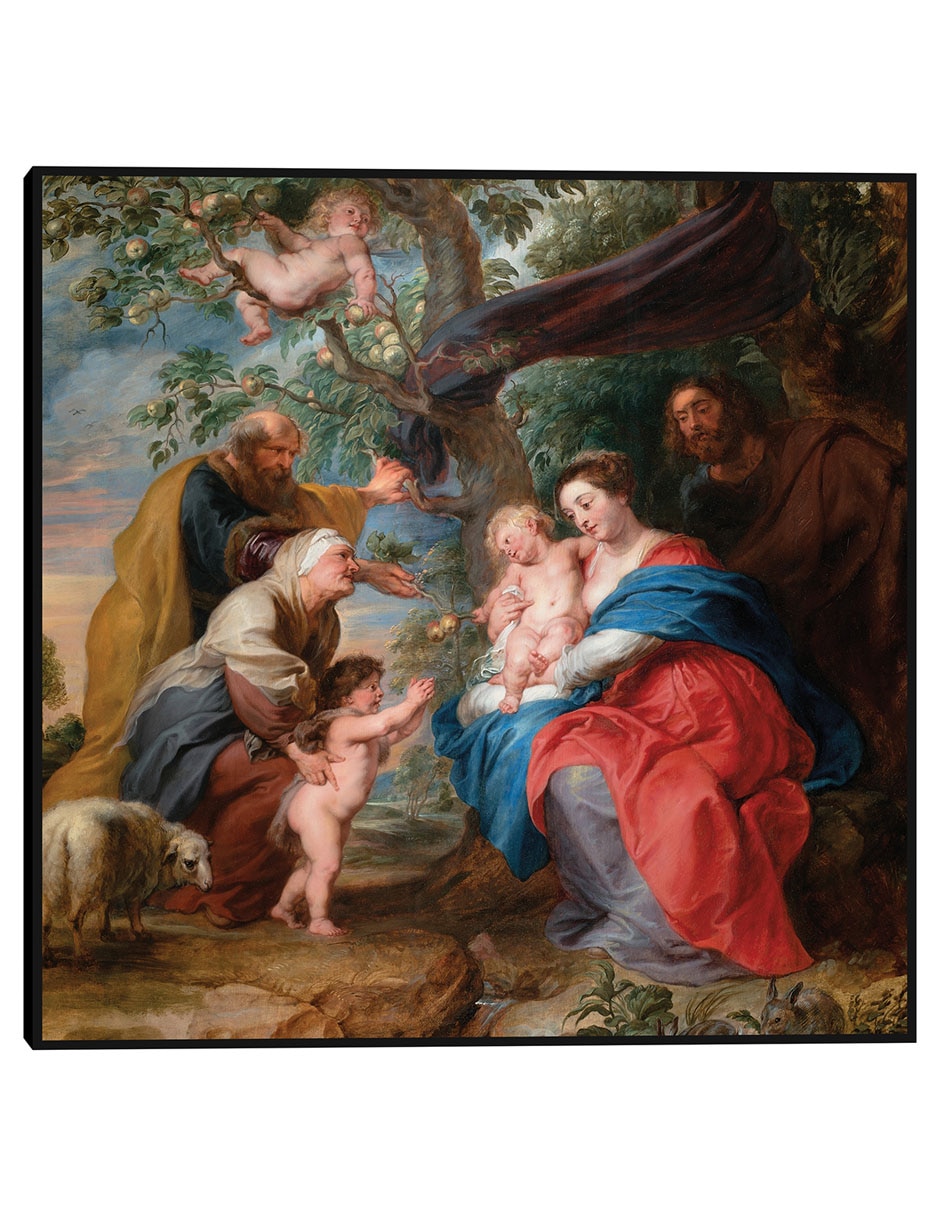 Cuadro decorativo La Sagrada Familia Bajo Un Manzano (C 1632) técnica mixta Figuras Celestiales Cuadro decorativo La Sagrada Familia Bajo Un Manzano (C 1632) técnica mixta Figuras Celestiales