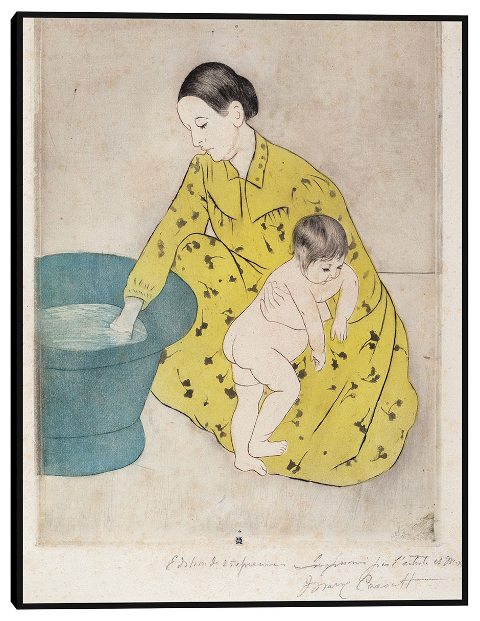 Cuadro decorativo El baño (1890-1891) técnica mixta Retratos Cuadro decorativo El baño (1890-1891) técnica mixta Retratos