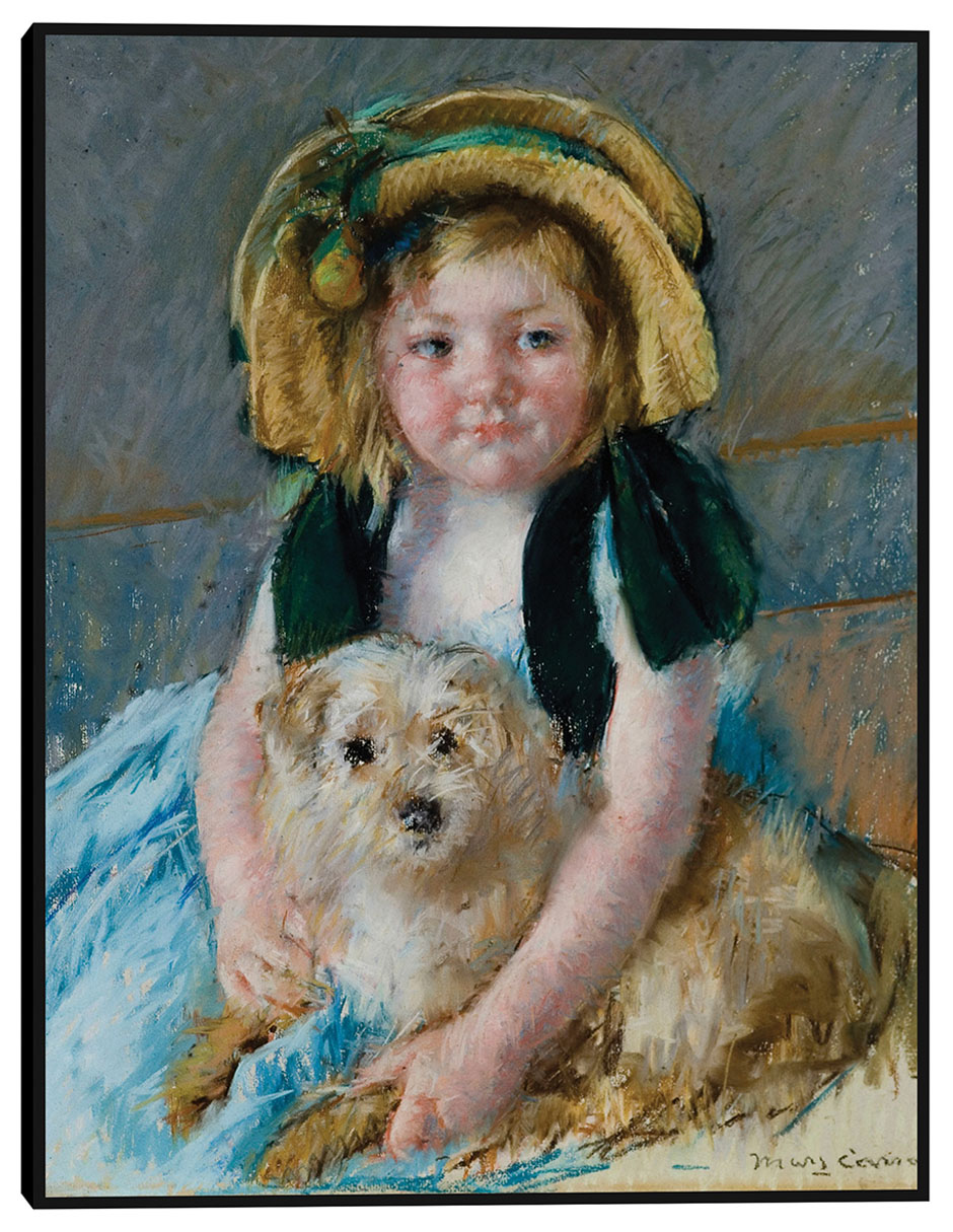 Cuadro decorativo Sara con hijo chien (1901) técnica mixta Retratos Cuadro decorativo Sara con hijo chien (1901) técnica mixta Retratos