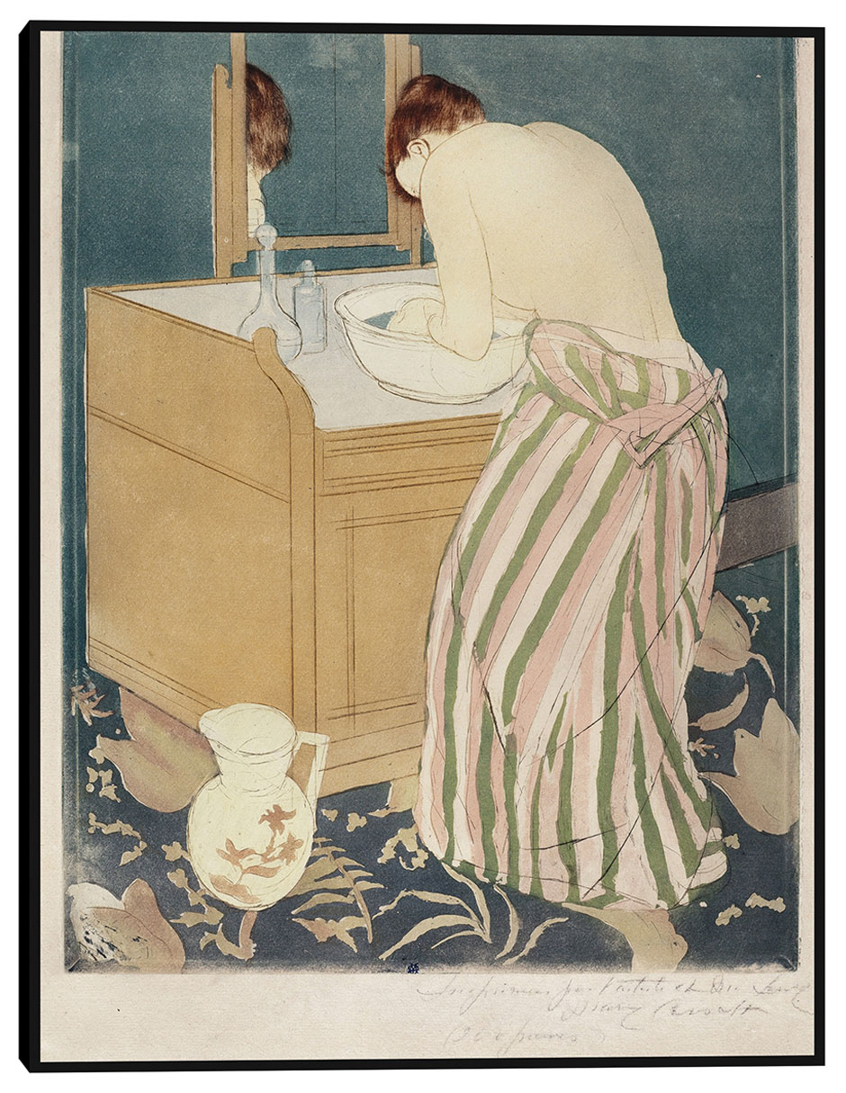 Cuadro decorativo Mujer Bañándose (1890-1891) técnica mixta Retratos