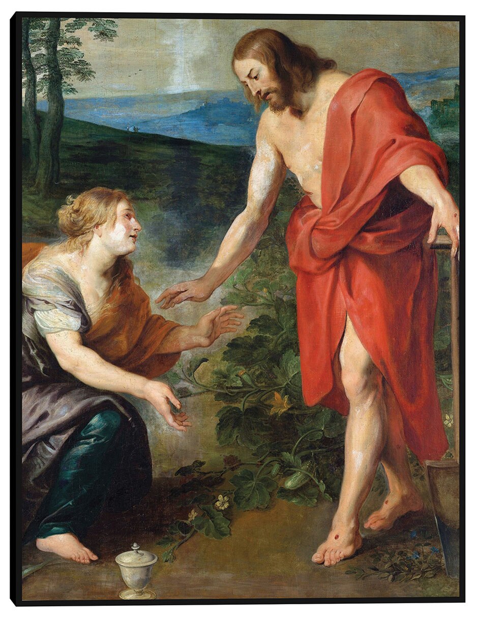 Cuadro decorativo Cristo se aparece a María Magdalena (1610 - 1690) técnica mixta Figuras Celestiales