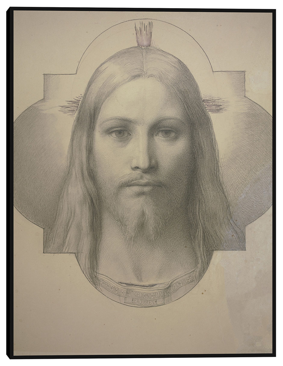 Cuadro decorativo La cabeza de cristo técnica mixta Figuras Celestiales