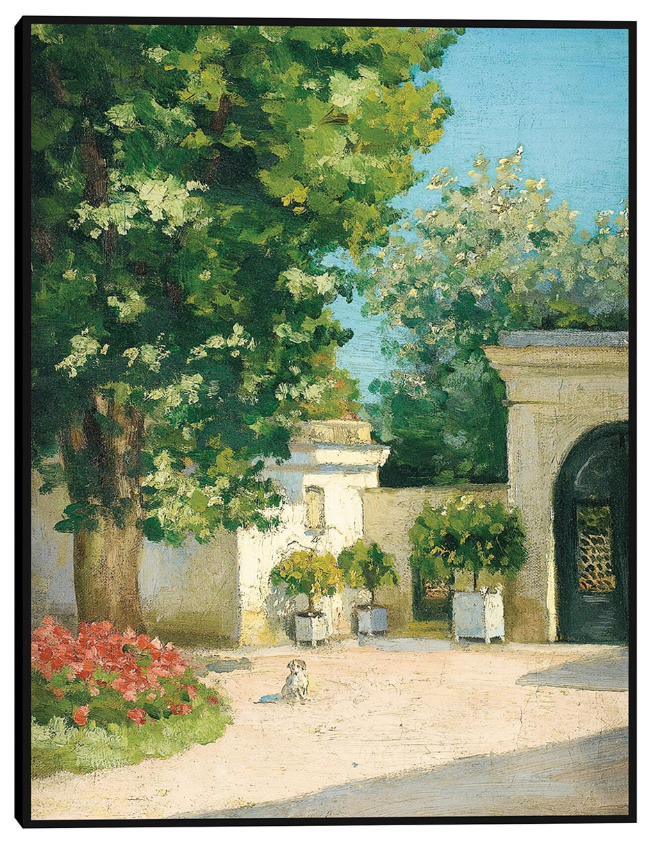 Cuadro decorativo El pórtico de la casa familiar (hacia 1875) técnica mixta Campos Cuadro decorativo El pórtico de la casa familiar (hacia 1875) técnica mixta Campos