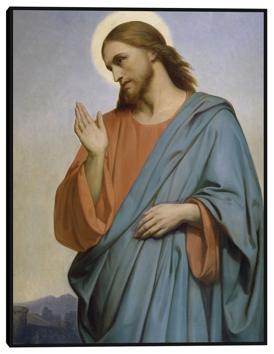 Cuadro decorativo Cristo llorando sobre Jerusalén (1849) técnica mixta Figuras Celestiales