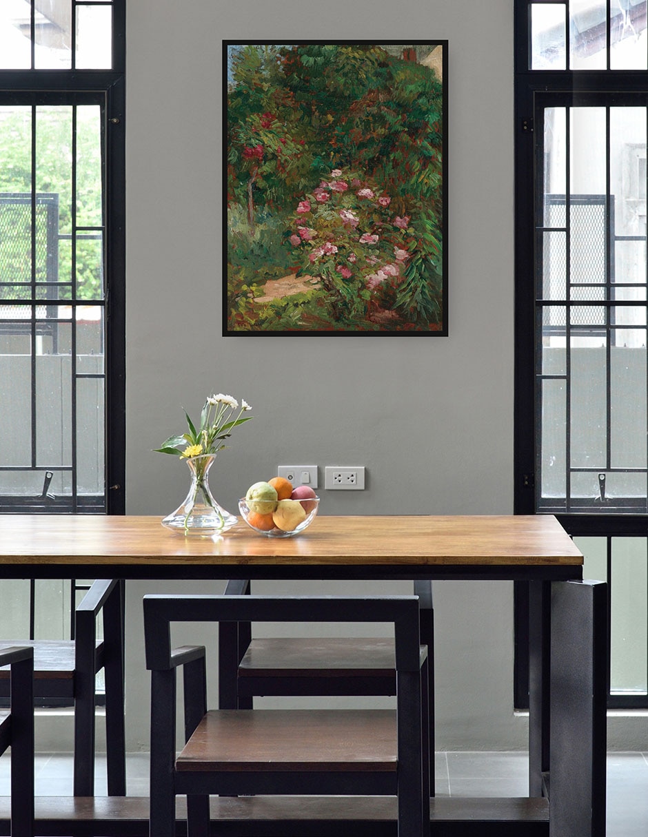 Cuadro decorativo Jardín de flores (1884) técnica mixta Inspiración 4
