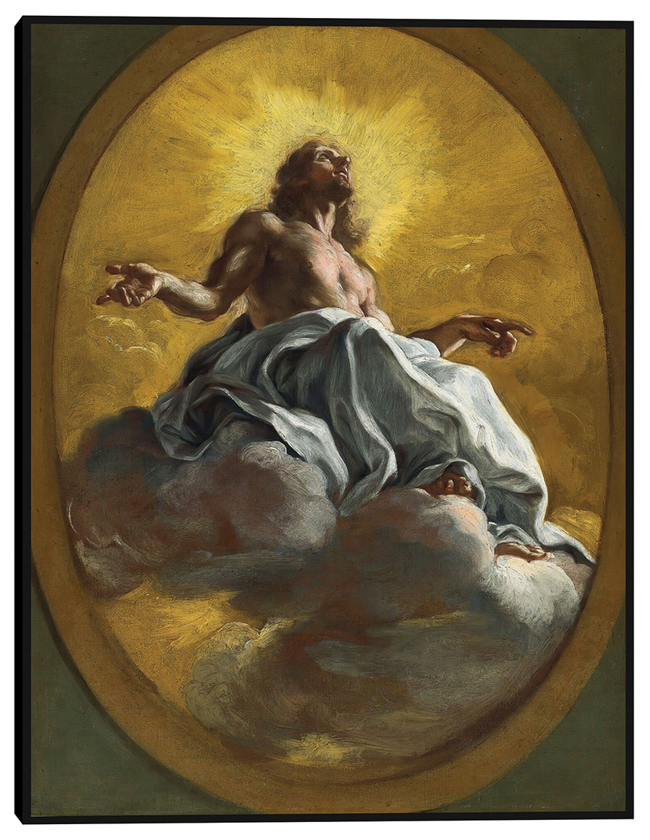 Cuadro decorativo Cristo en gloria técnica mixta Figuras Celestiales