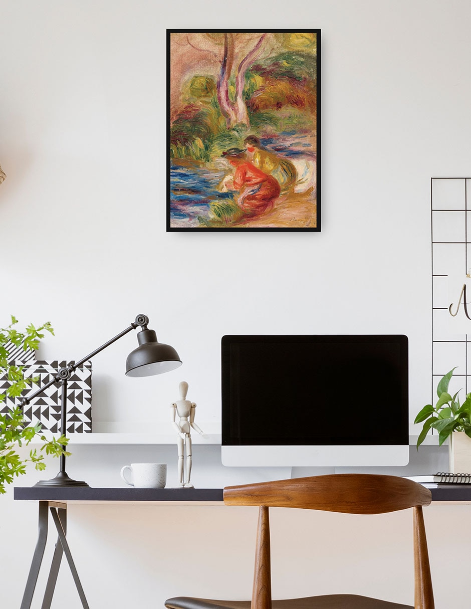Cuadro decorativo Las lavadoras técnica mixta Ríos 4