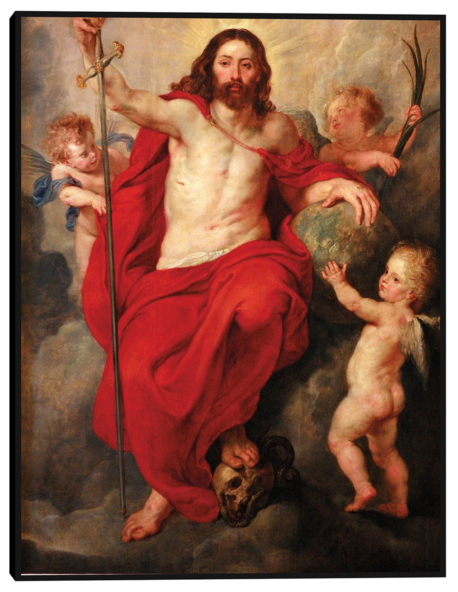 Cuadro decorativo Cristo triunfando sobre la muerte y el pecado (hacia 1615-1616) técnica mixta Figuras Celestiales Cuadro decorativo Cristo triunfando sobre la muerte y el pecado (hacia 1615-1616) técnica mixta Figuras Celestiales