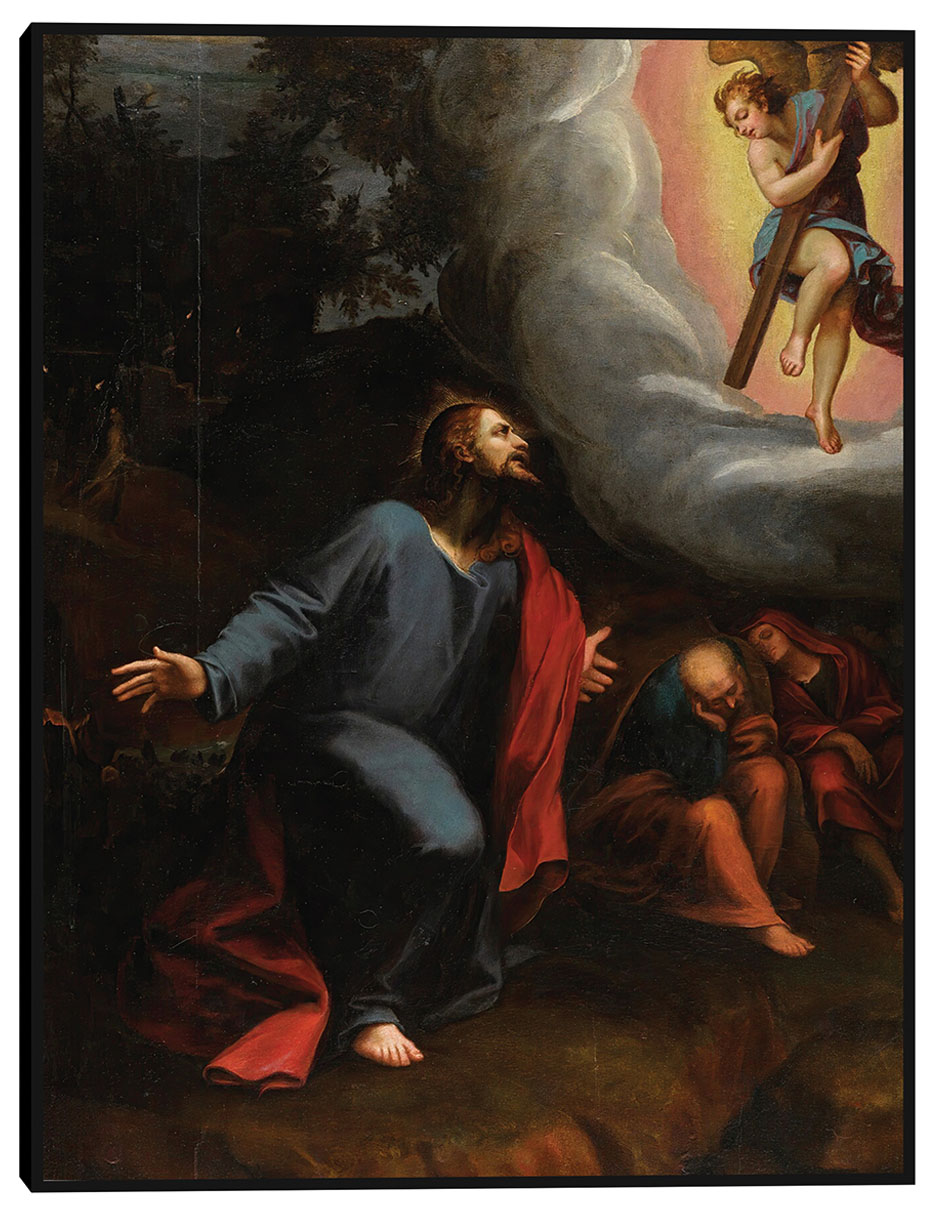 Cuadro decorativo Cristo En El Huerto De Getsemaní técnica mixta Figuras Celestiales Cuadro decorativo Cristo En El Huerto De Getsemaní técnica mixta Figuras Celestiales