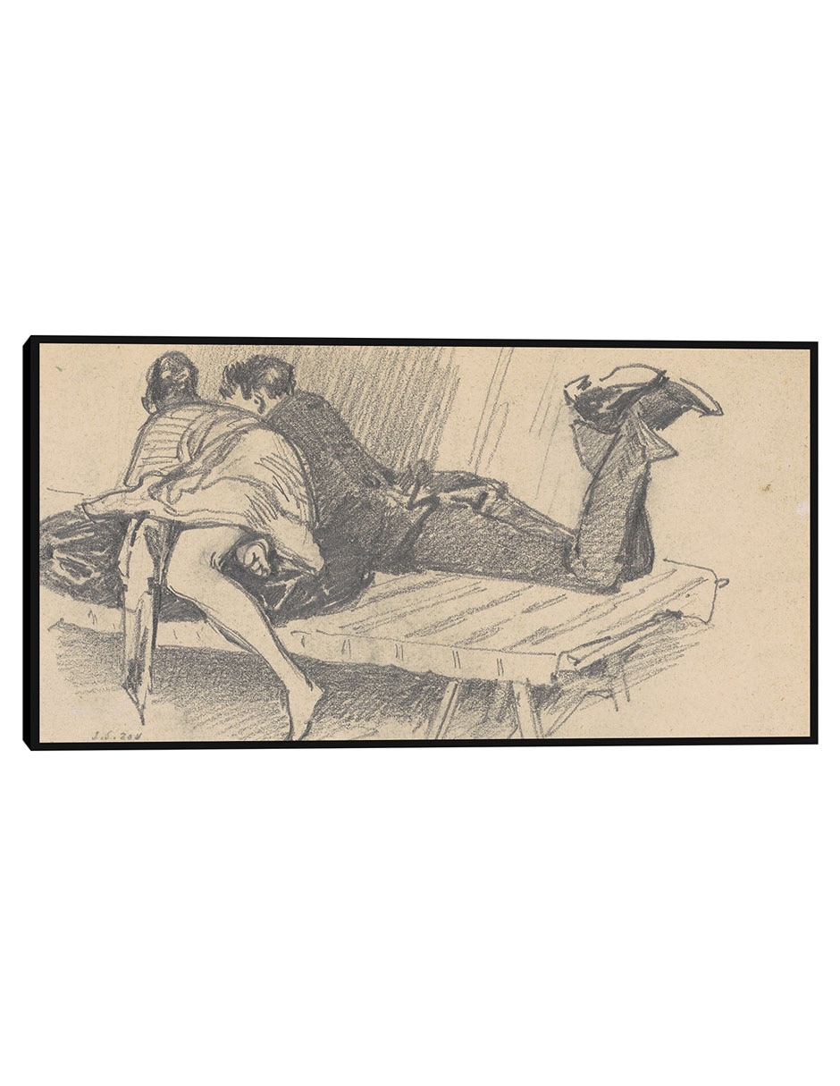 Cuadro decorativo Pareja En Un Catre (C. 1874-1877) técnica mixta Bocetos Cuadro decorativo Pareja En Un Catre (C. 1874-1877) técnica mixta Bocetos
