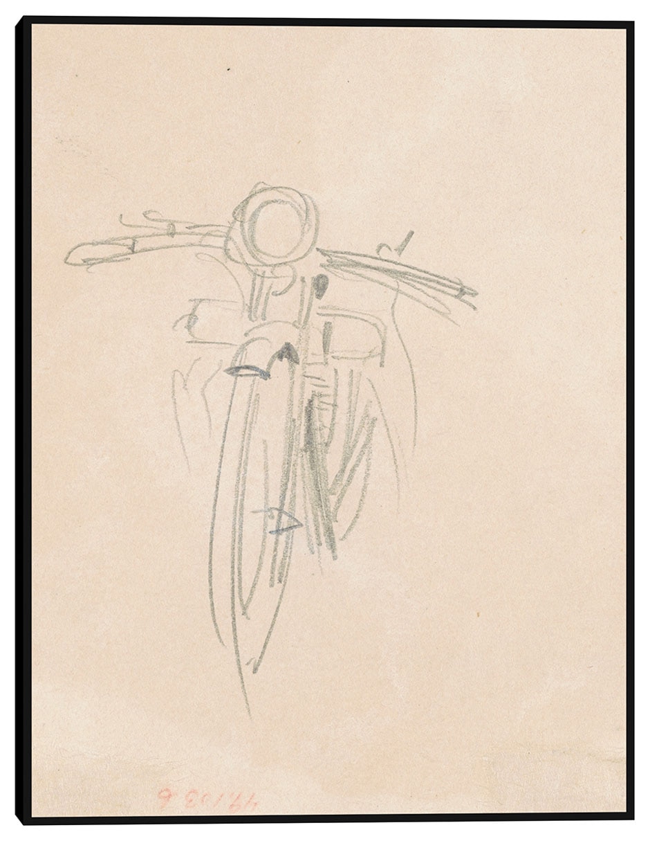 Cuadro decorativo Motocicleta (verso) (1918) técnica mixta Formas Cuadro decorativo Motocicleta (verso) (1918) técnica mixta Formas