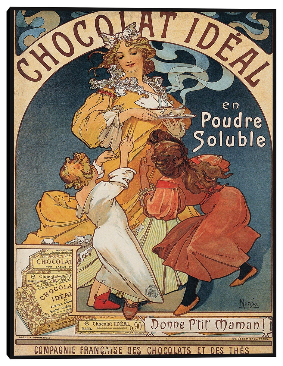 Cuadro decorativo Chocolate Ideal (Antes De 1897) técnica mixta Publicidad Cuadro decorativo Chocolate Ideal (Antes De 1897) técnica mixta Publicidad
