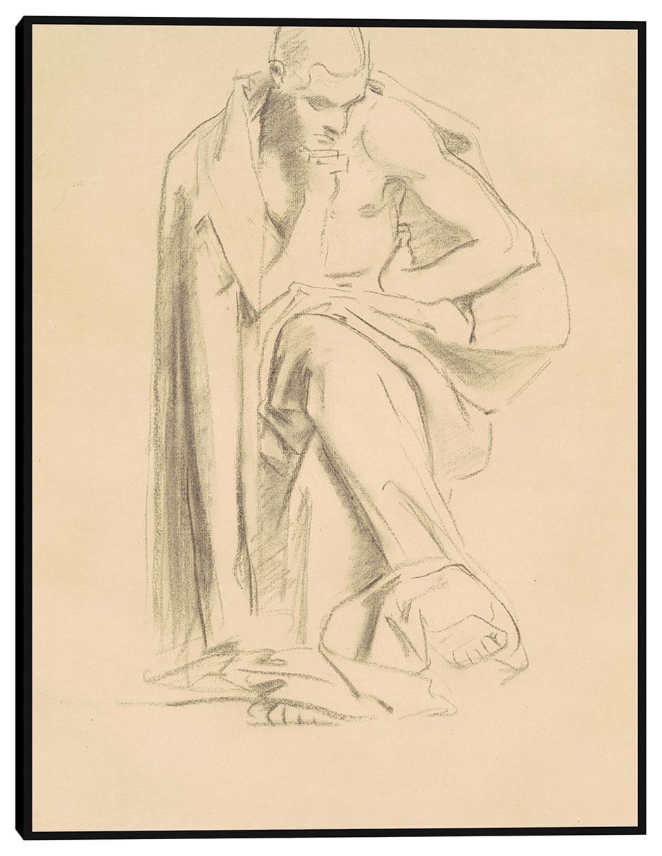 Cuadro decorativo estudio de filosofía (1922-1925) técnica mixta siluetas