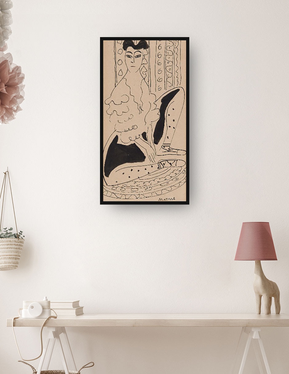 Cuadro decorativo técnica mixta Siluetas 4