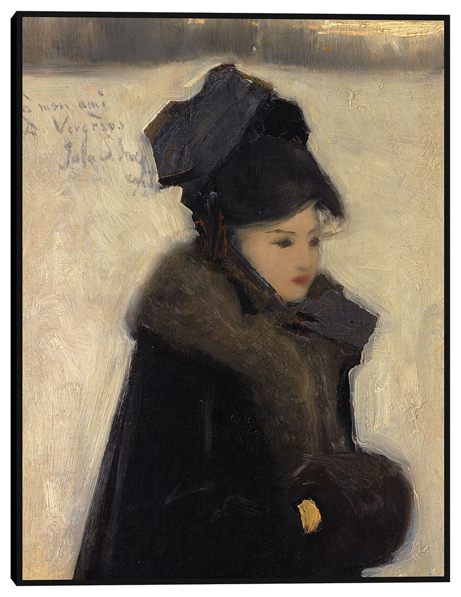 Cuadro decorativo MUJER CON PIEL (C. 1880–85) técnica mixta Gente Cuadro decorativo MUJER CON PIEL (C. 1880–85) técnica mixta Gente