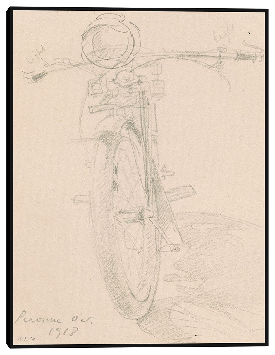 Cuadro decorativo Motocicleta (anverso) (1918) técnica mixta Bocetos Cuadro decorativo Motocicleta (anverso) (1918) técnica mixta Bocetos