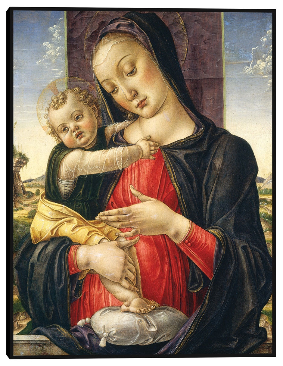 Cuadro decorativo Virgen Y El Niño, C. 1475 técnica mixta Figuras Celestiales Cuadro decorativo Virgen Y El Niño, C. 1475 técnica mixta Figuras Celestiales