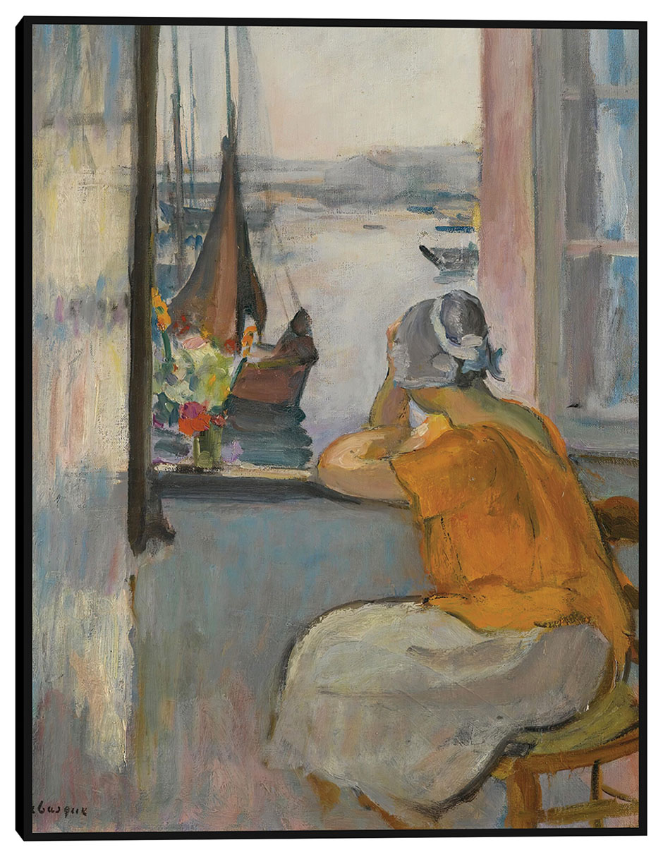 Cuadro decorativo Jeune Femme Devant La Fenêtre Ouverte À L,île D,yeu técnica mixta Gente Cuadro decorativo Jeune Femme Devant La Fenêtre Ouverte À L,île D,yeu técnica mixta Gente