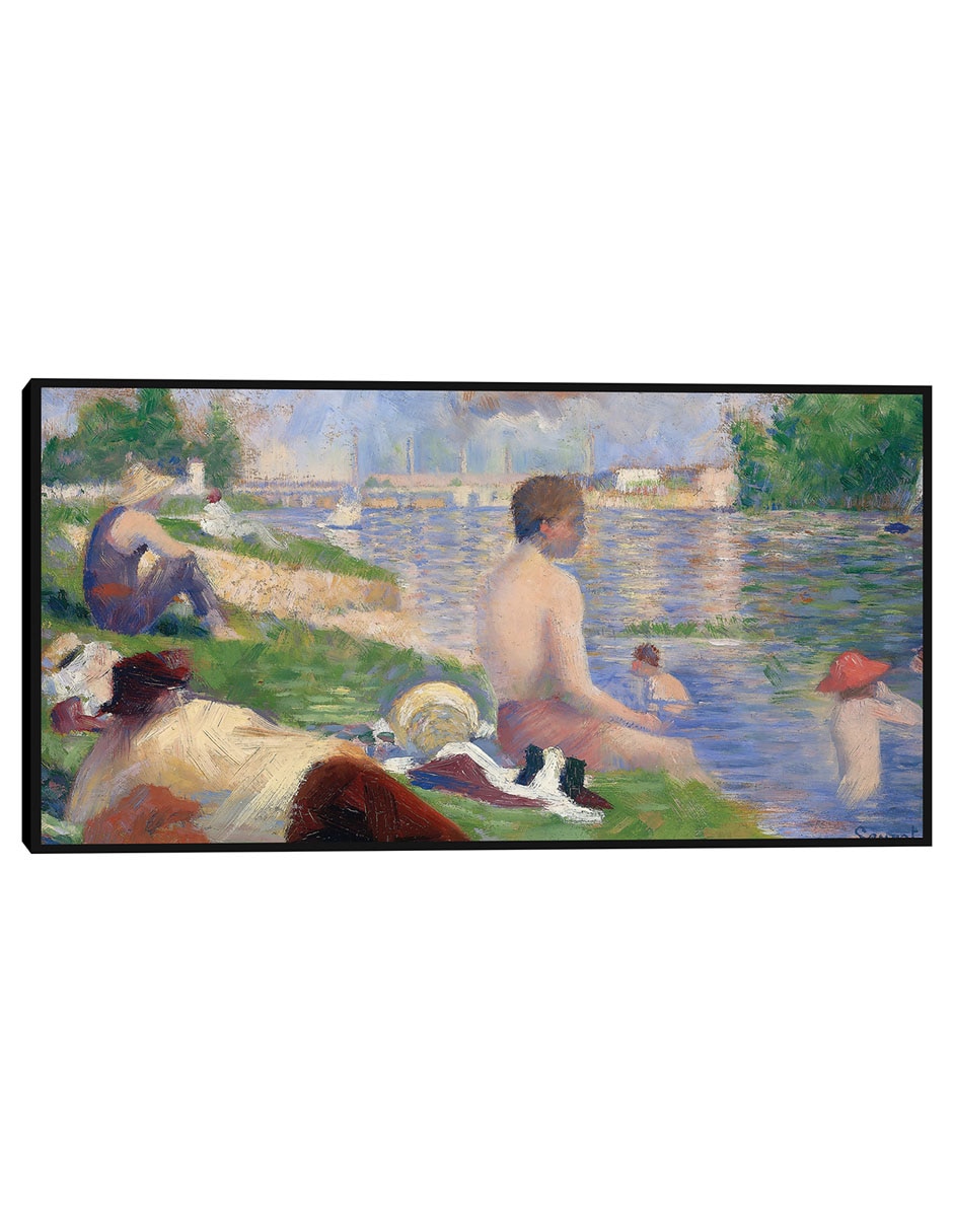 Cuadro decorativo Estudio final para “Bañistas en Asnières” (1883) técnica mixta Gente Cuadro decorativo Estudio final para “Bañistas en Asnières” (1883) técnica mixta Gente
