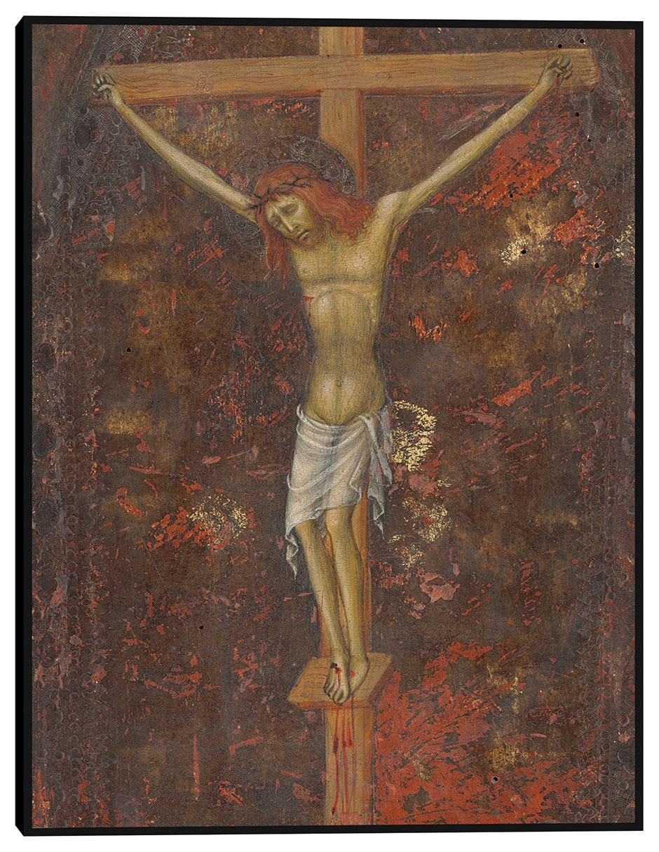 Cuadro decorativo Cristo en la cruz c. 1380/1390 técnica mixta Figuras Celestiales