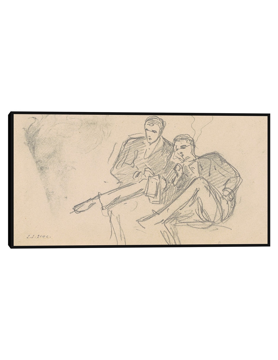 Cuadro decorativo Hombres sentados (c. 1874-1877) técnica mixta Siluetas Cuadro decorativo Hombres sentados (c. 1874-1877) técnica mixta Siluetas