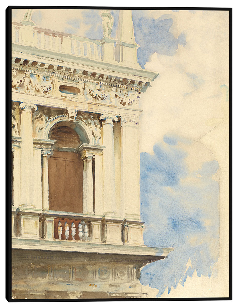 Cuadro decorativo Un rincón de la biblioteca de Venecia (1904-1907) técnica mixta Lugares Cuadro decorativo Un rincón de la biblioteca de Venecia (1904-1907) técnica mixta Lugares