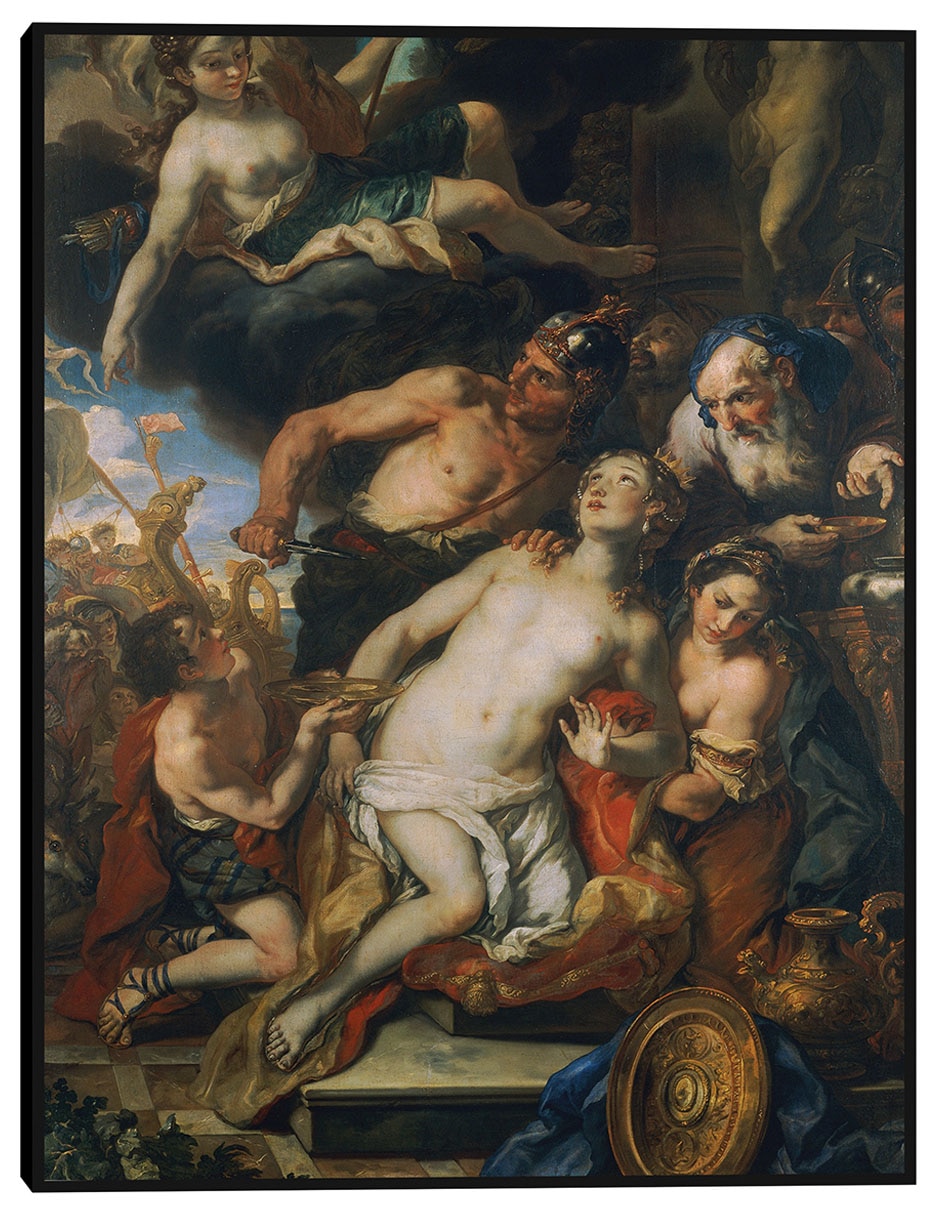 Cuadro decorativo El sacrificio de Ifigenia (1690-1691) técnica mixta Figuras Celestiales Cuadro decorativo El sacrificio de Ifigenia (1690-1691) técnica mixta Figuras Celestiales